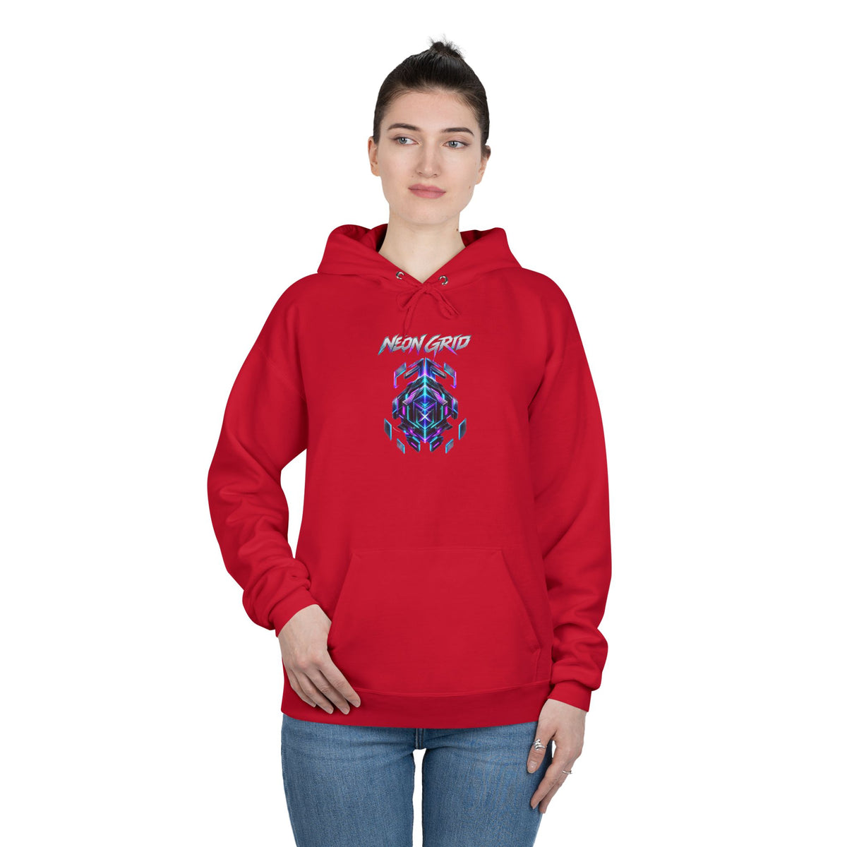 HYPUG XENON Neon Grid Hoodie — Drop 01