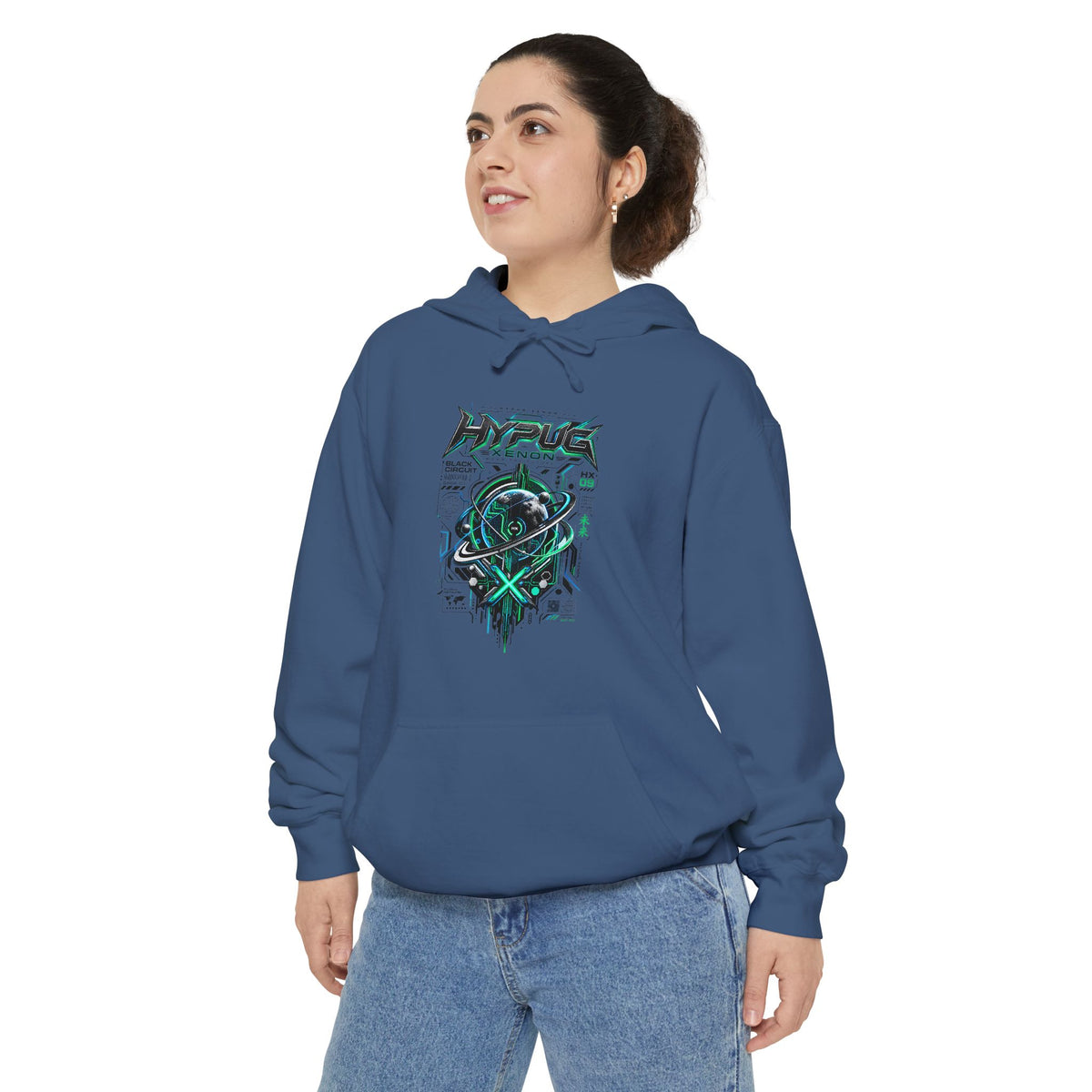 HYPUG XENON BLACK CIRCUIT Hoodie — DROP 01