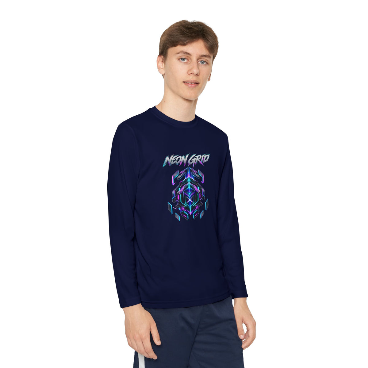 HYPUG XENON Neon Grid Long Sleeve Shirt — Drop 01