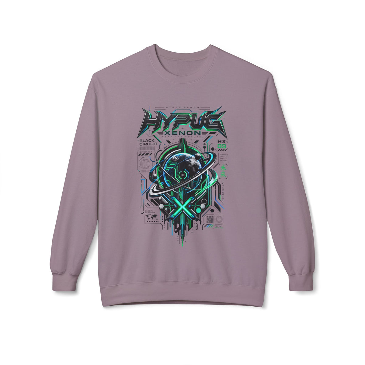 HYPUG XENON BLACK CIRCUIT Sweatshirt — DROP 01