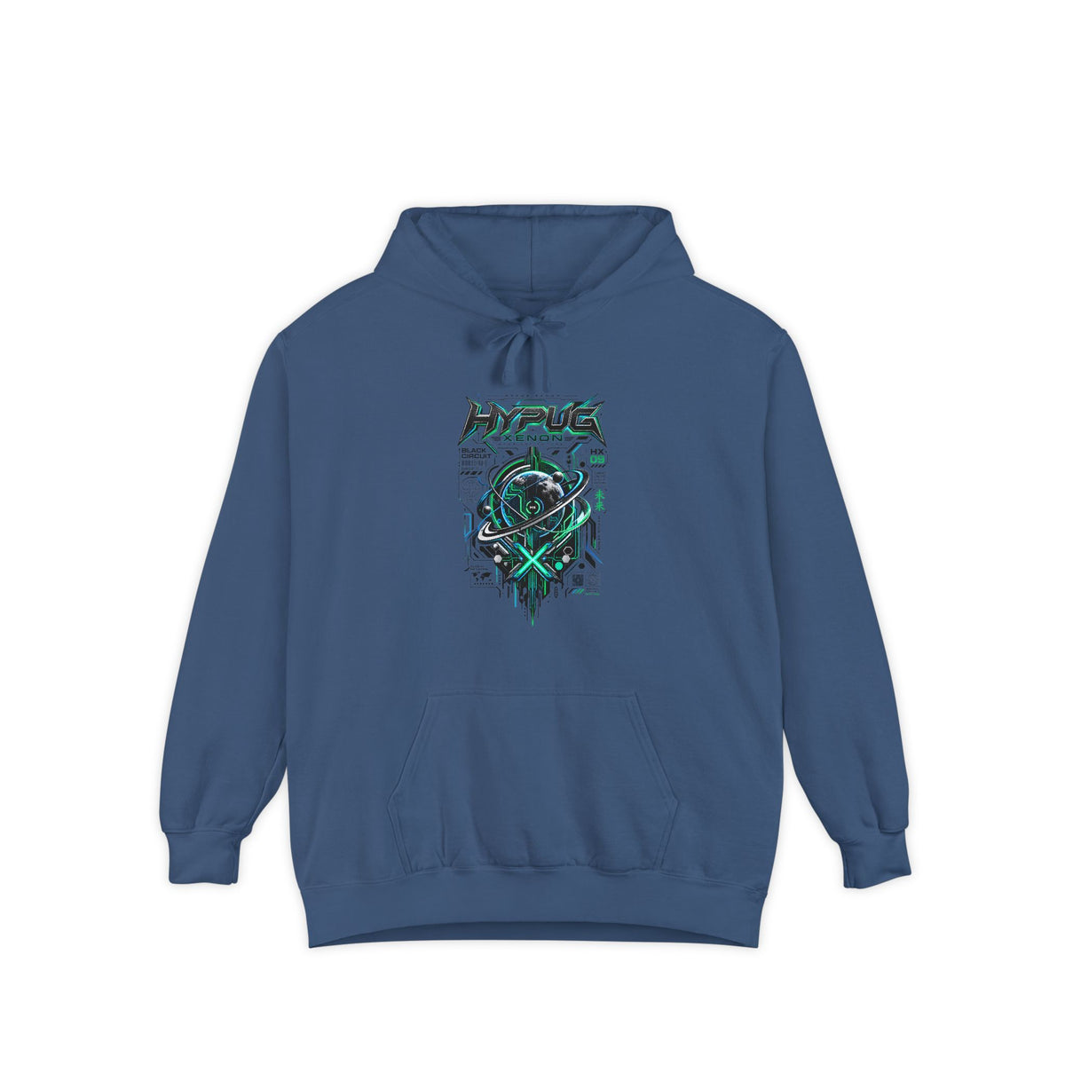 HYPUG XENON BLACK CIRCUIT Hoodie — DROP 01