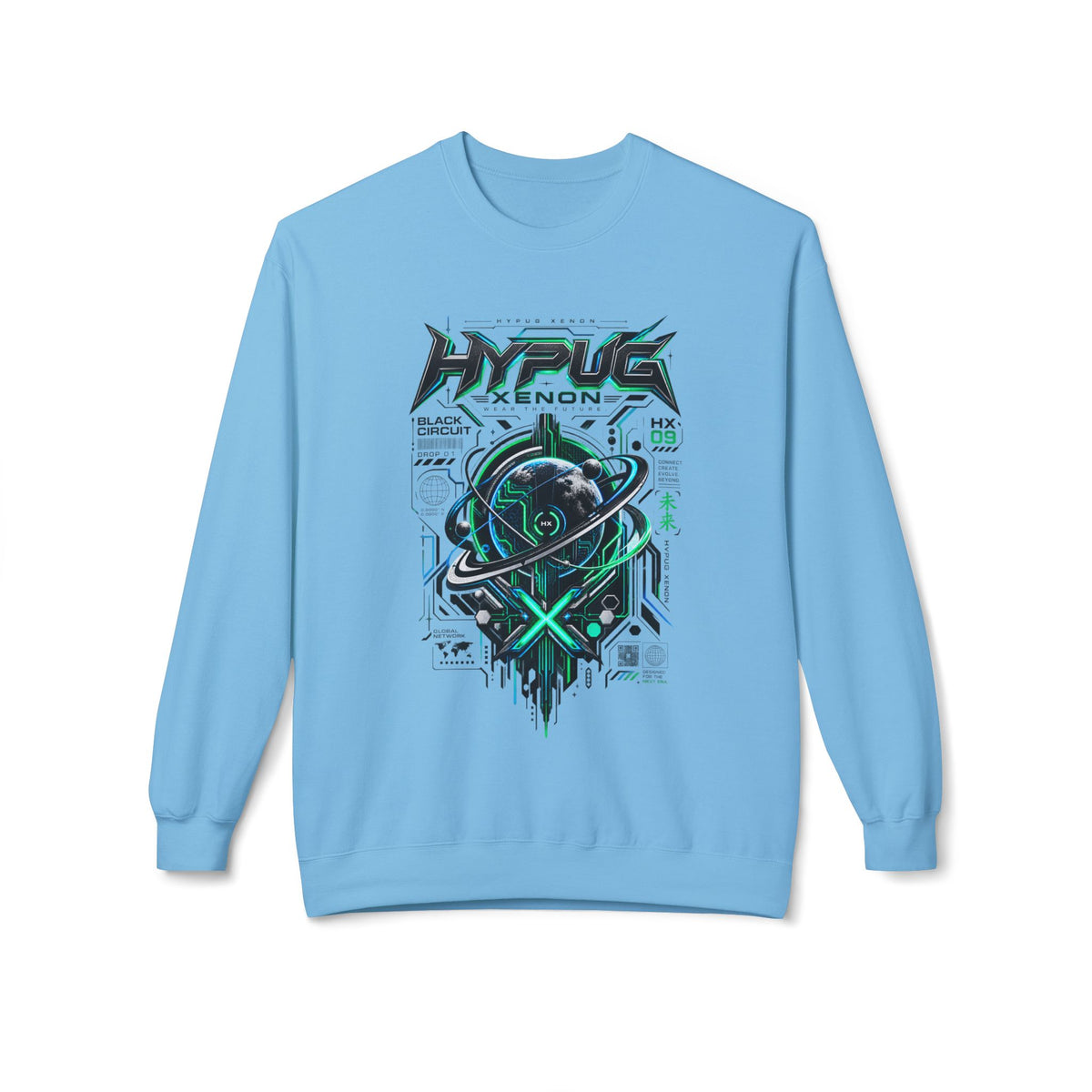 HYPUG XENON BLACK CIRCUIT Sweatshirt — DROP 01