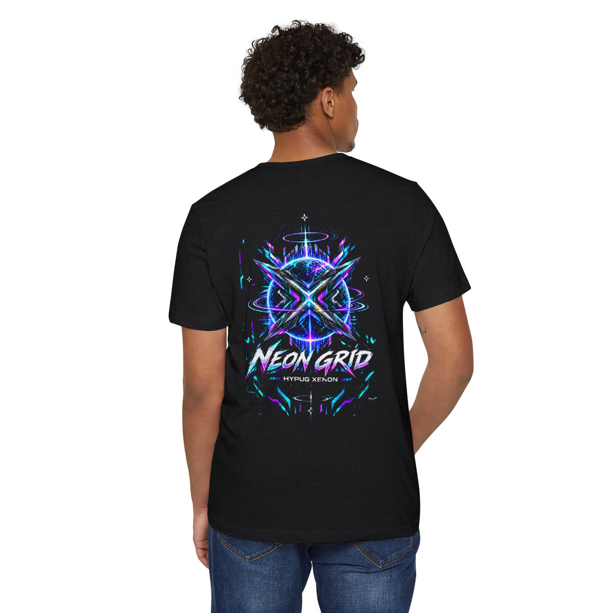 HYPUG XENON Neon Grid T-Shirt — Drop 01