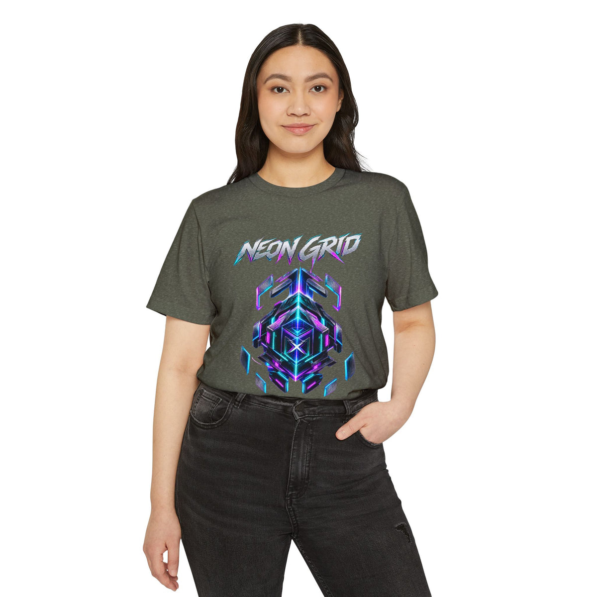 HYPUG XENON Neon Grid T-Shirt — Drop 01