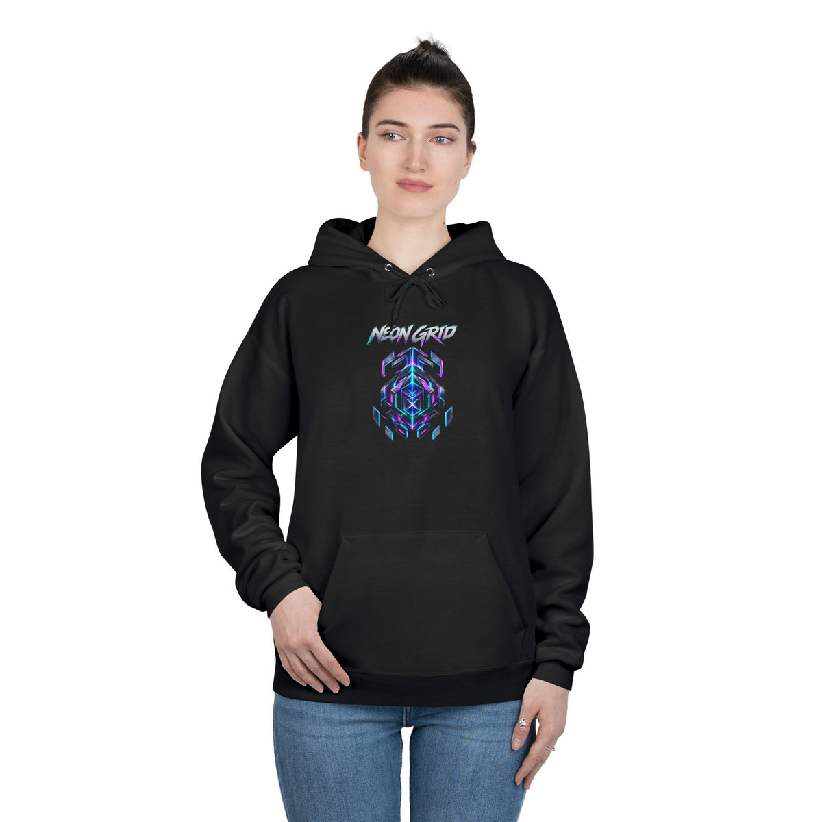 HYPUG XENON Neon Grid Hoodie — Drop 01