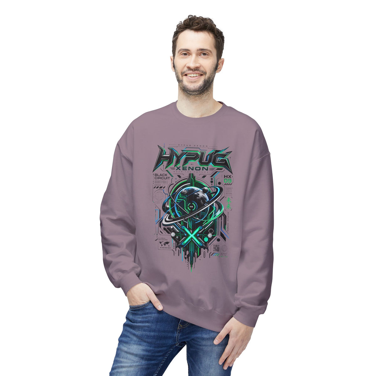 HYPUG XENON BLACK CIRCUIT Sweatshirt — DROP 01