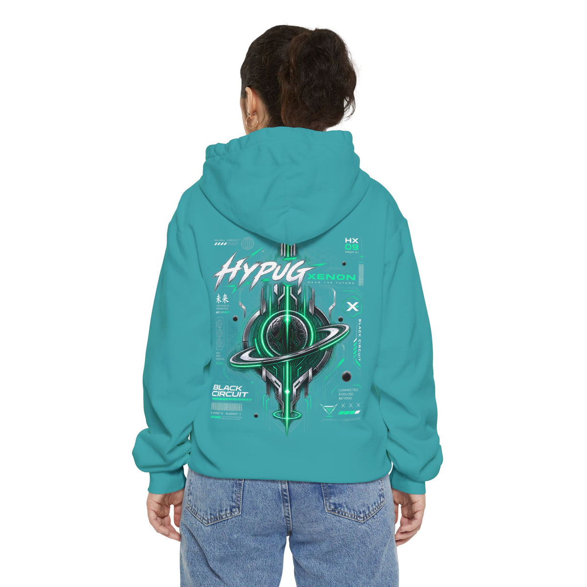 HYPUG XENON BLACK CIRCUIT Hoodie — DROP 01