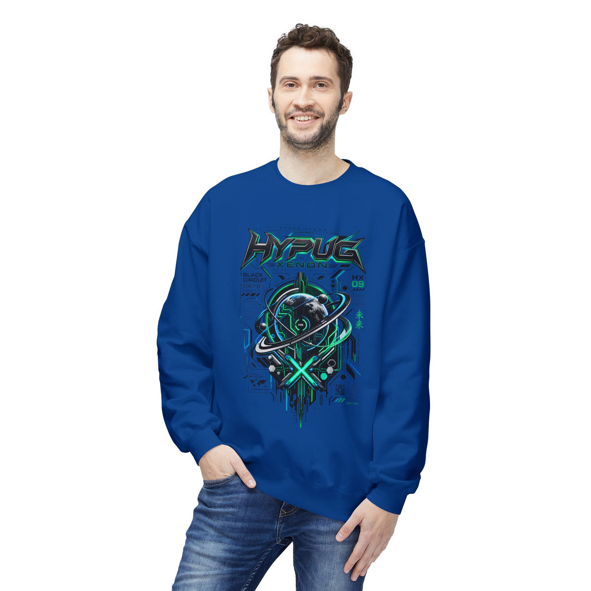 HYPUG XENON BLACK CIRCUIT Sweatshirt — DROP 01
