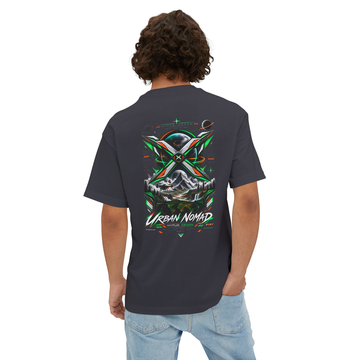 Urban Nomad Graphic Tee — HYPUG Xenon Mountain Explorer Design