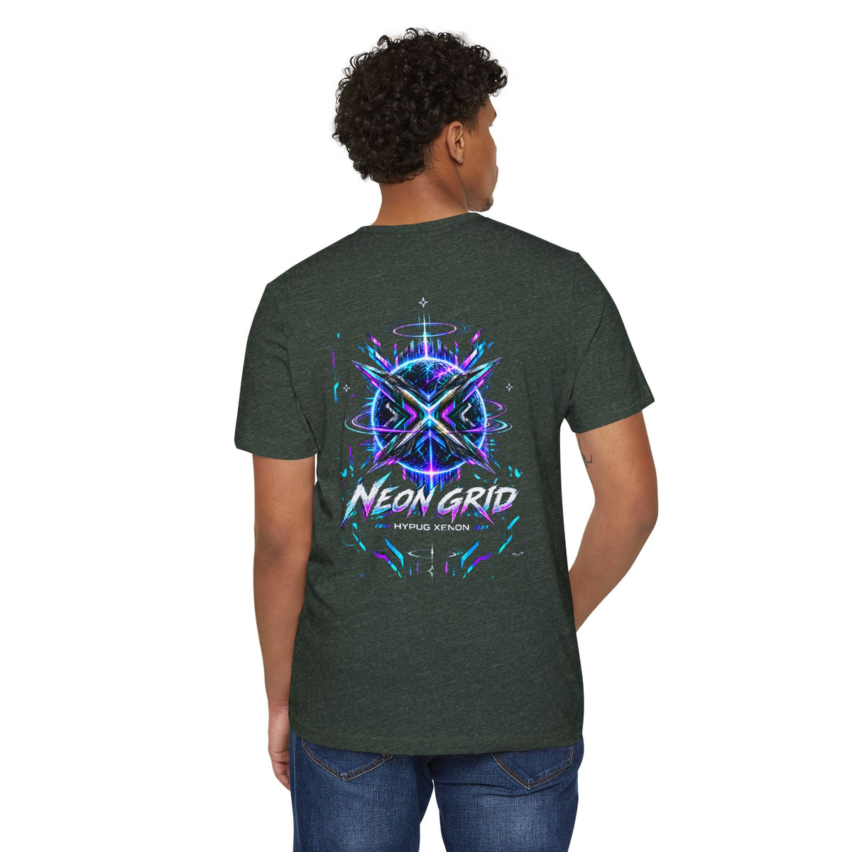 HYPUG XENON Neon Grid T-Shirt — Drop 01
