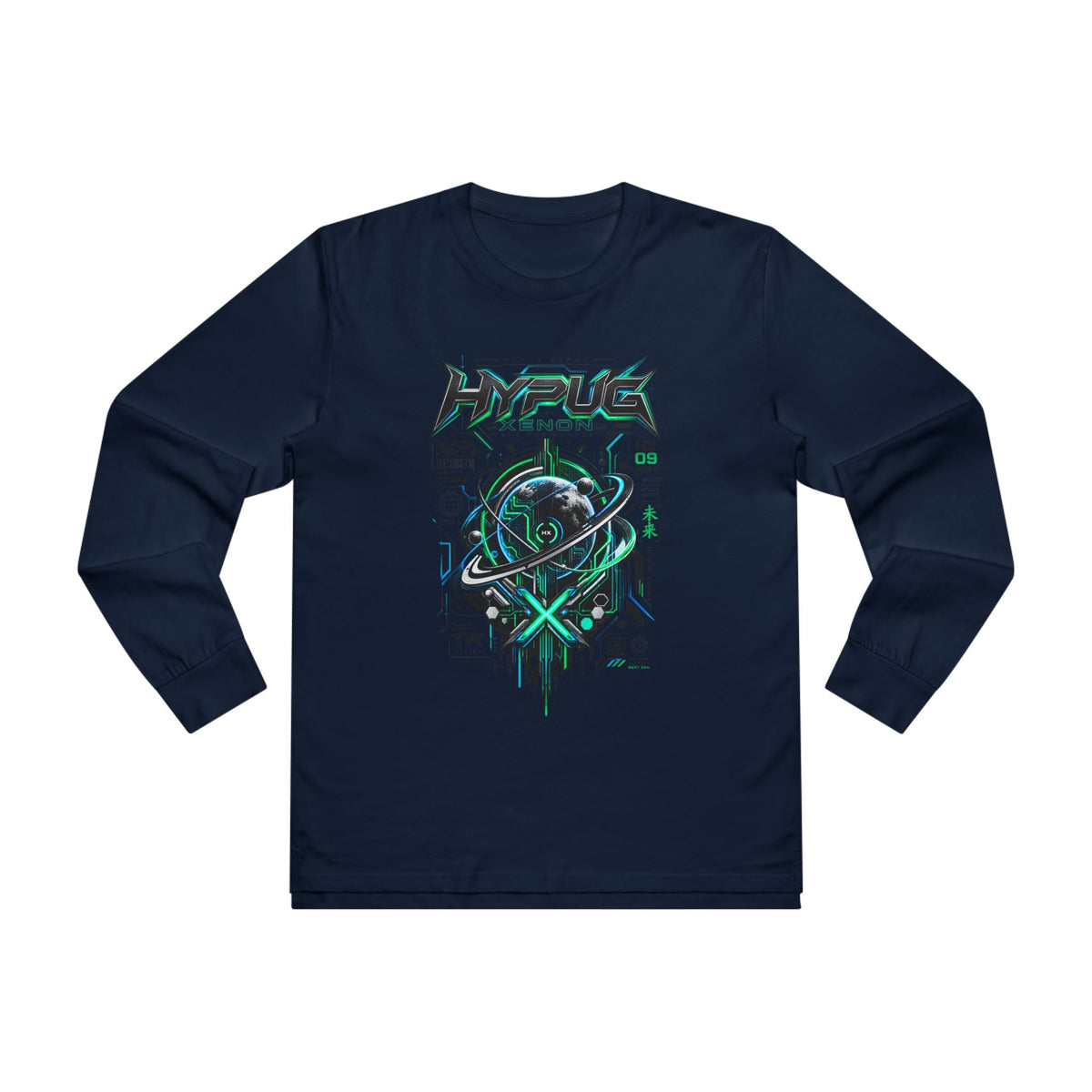 HYPUG XENON BLACK CIRCUIT Long-Sleeve Shirt — DROP 01