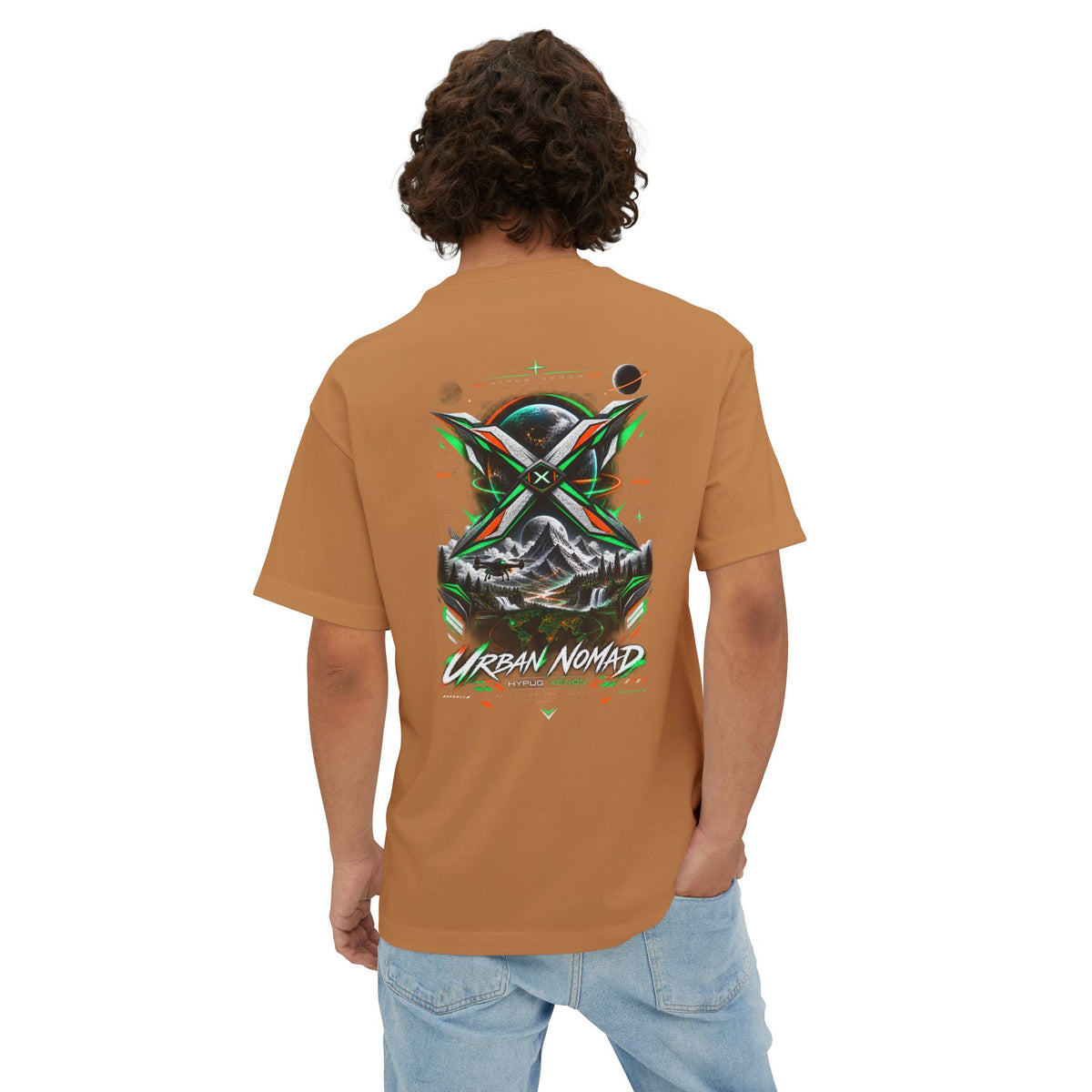 Urban Nomad Graphic Tee — HYPUG Xenon Mountain Explorer Design