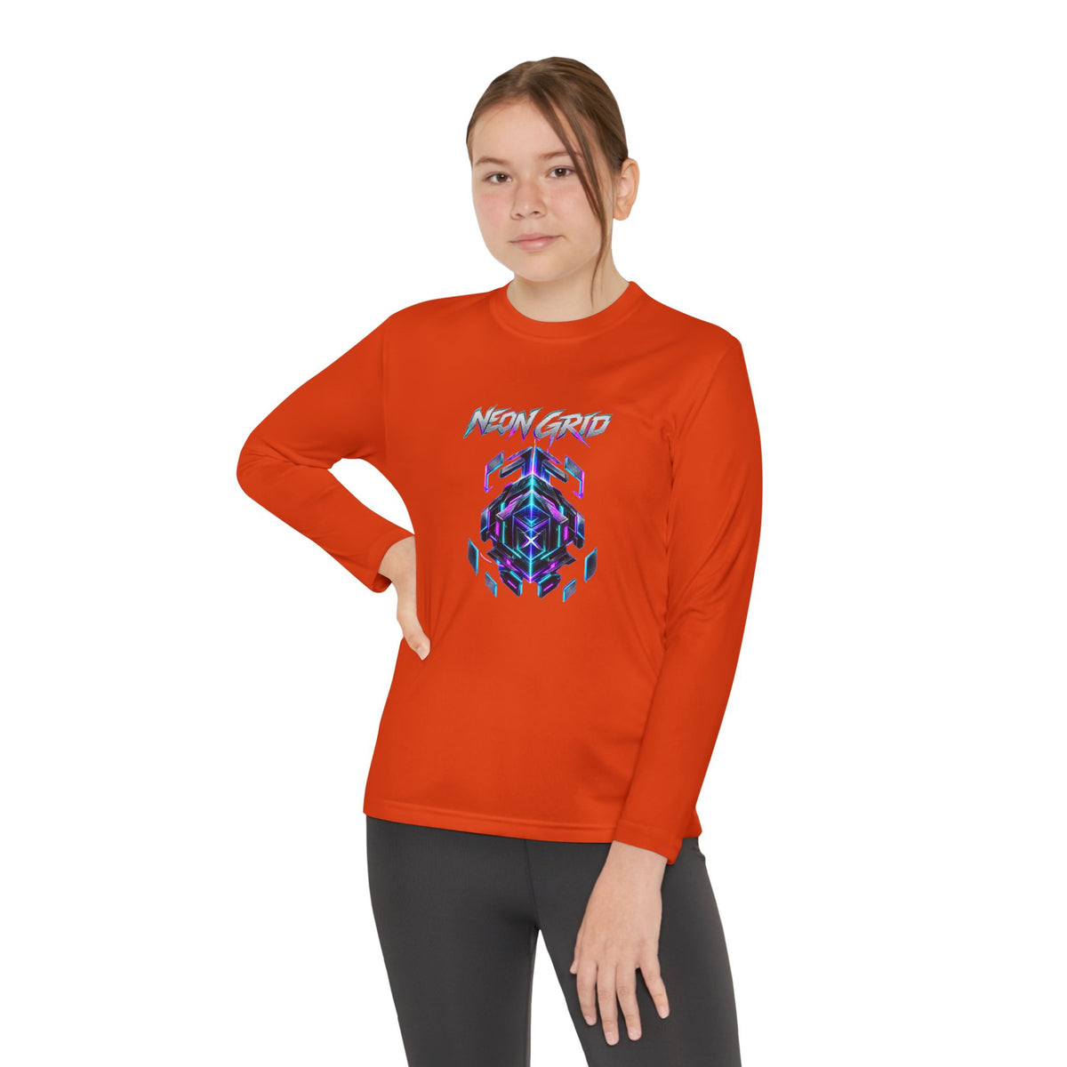 HYPUG XENON Neon Grid Long Sleeve Shirt — Drop 01
