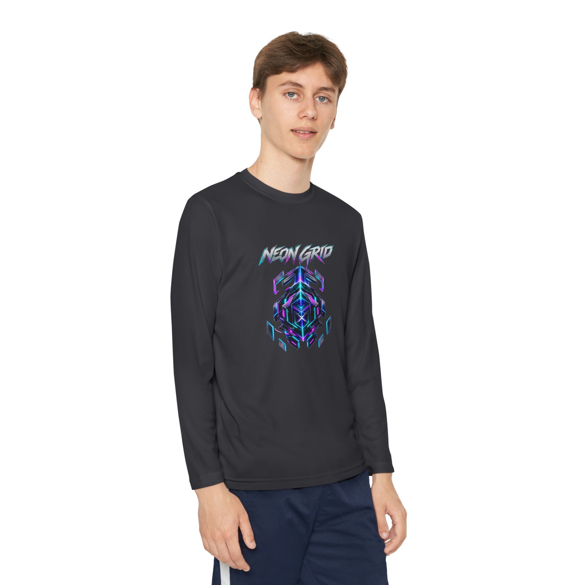 HYPUG XENON Neon Grid Long Sleeve Shirt — Drop 01