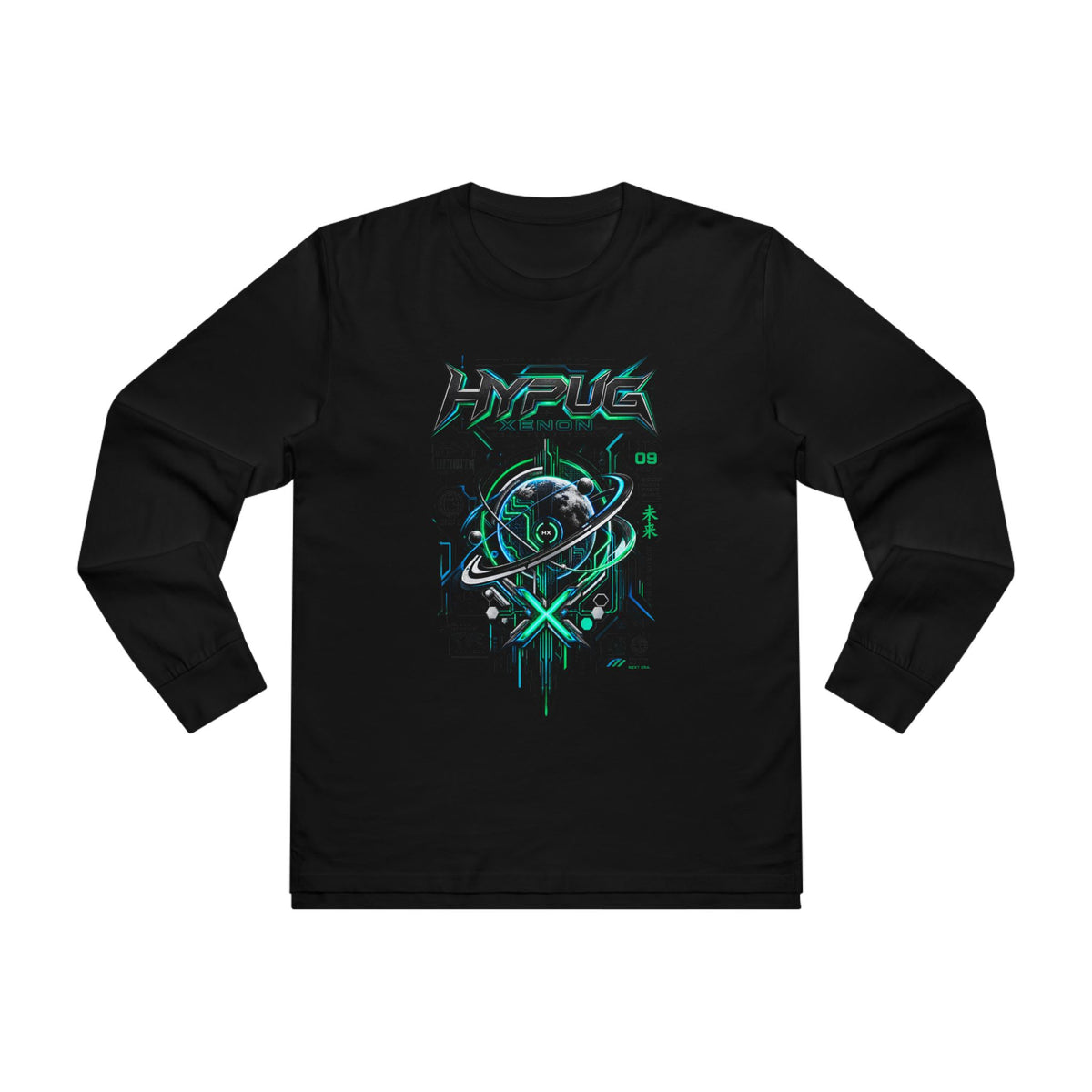 HYPUG XENON BLACK CIRCUIT Long-Sleeve Shirt — DROP 01