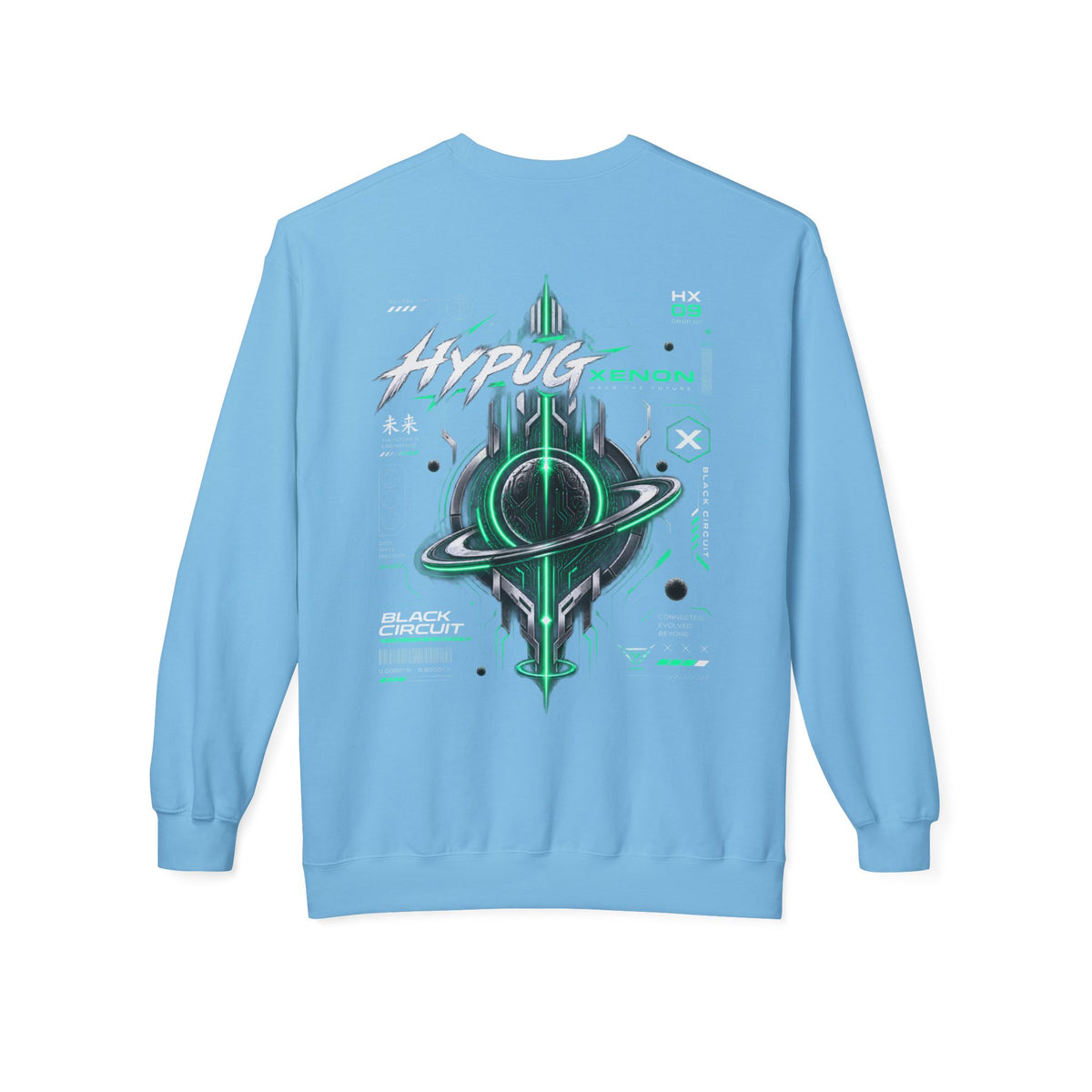 HYPUG XENON BLACK CIRCUIT Sweatshirt — DROP 01