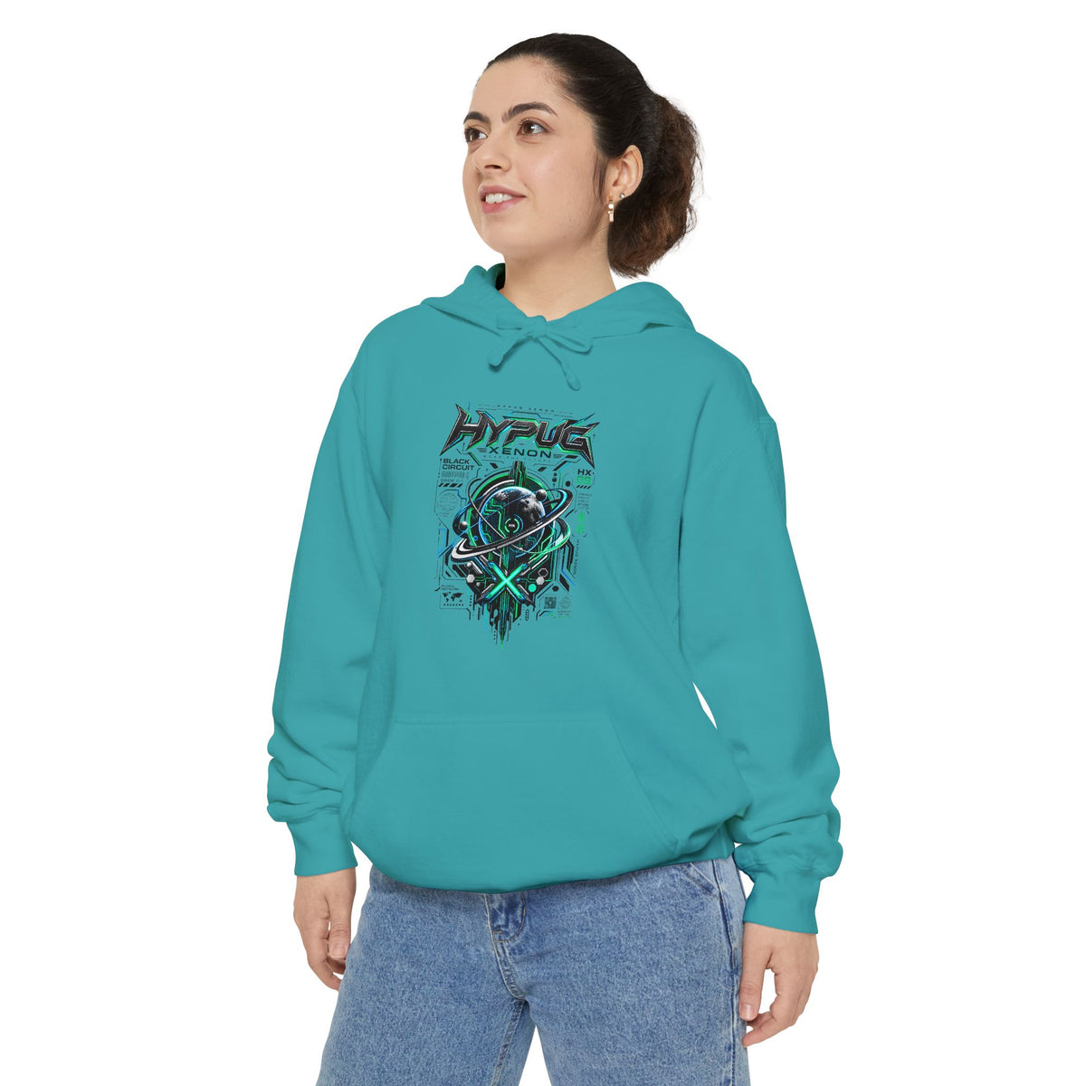 HYPUG XENON BLACK CIRCUIT Hoodie — DROP 01