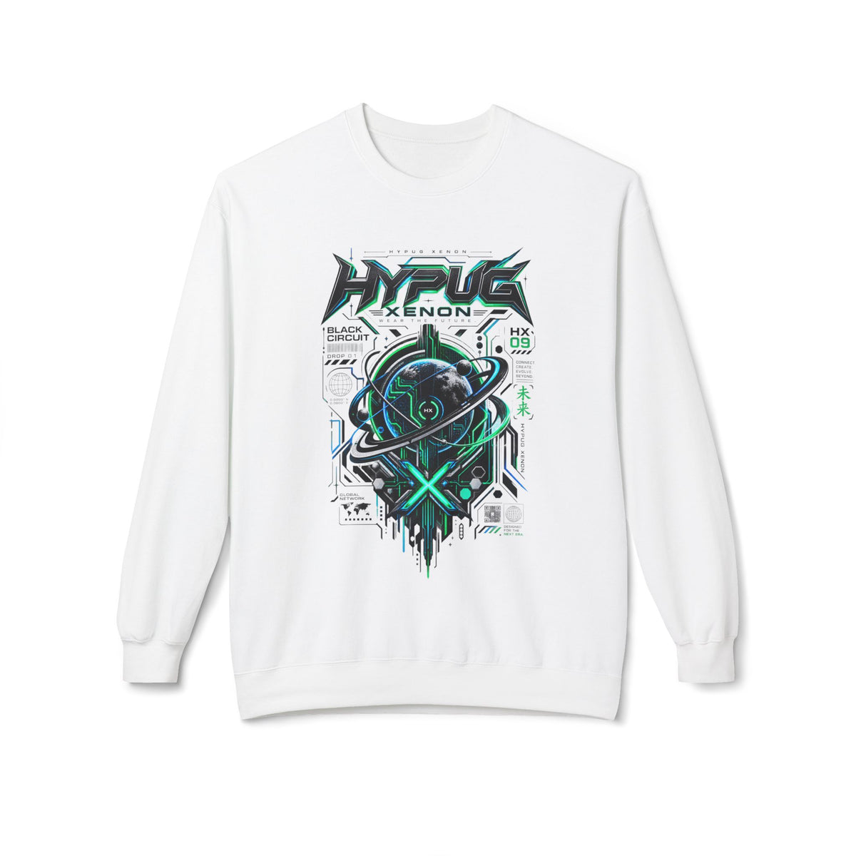 HYPUG XENON BLACK CIRCUIT Sweatshirt — DROP 01