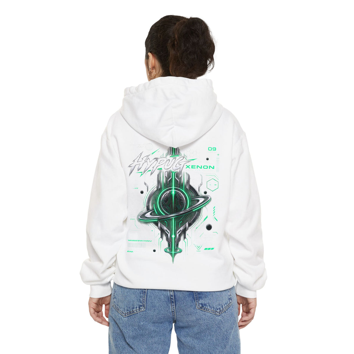 HYPUG XENON BLACK CIRCUIT Hoodie — DROP 01