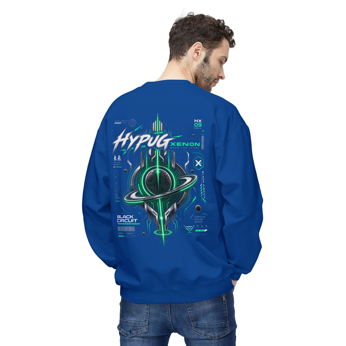 HYPUG XENON BLACK CIRCUIT Sweatshirt — DROP 01