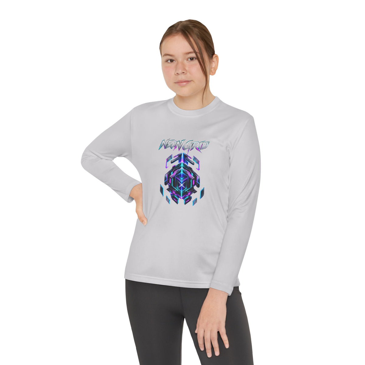 HYPUG XENON Neon Grid Long Sleeve Shirt — Drop 01