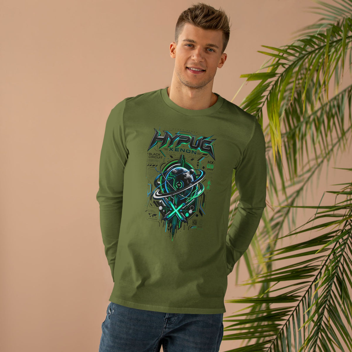 HYPUG XENON BLACK CIRCUIT Long-Sleeve Shirt — DROP 01