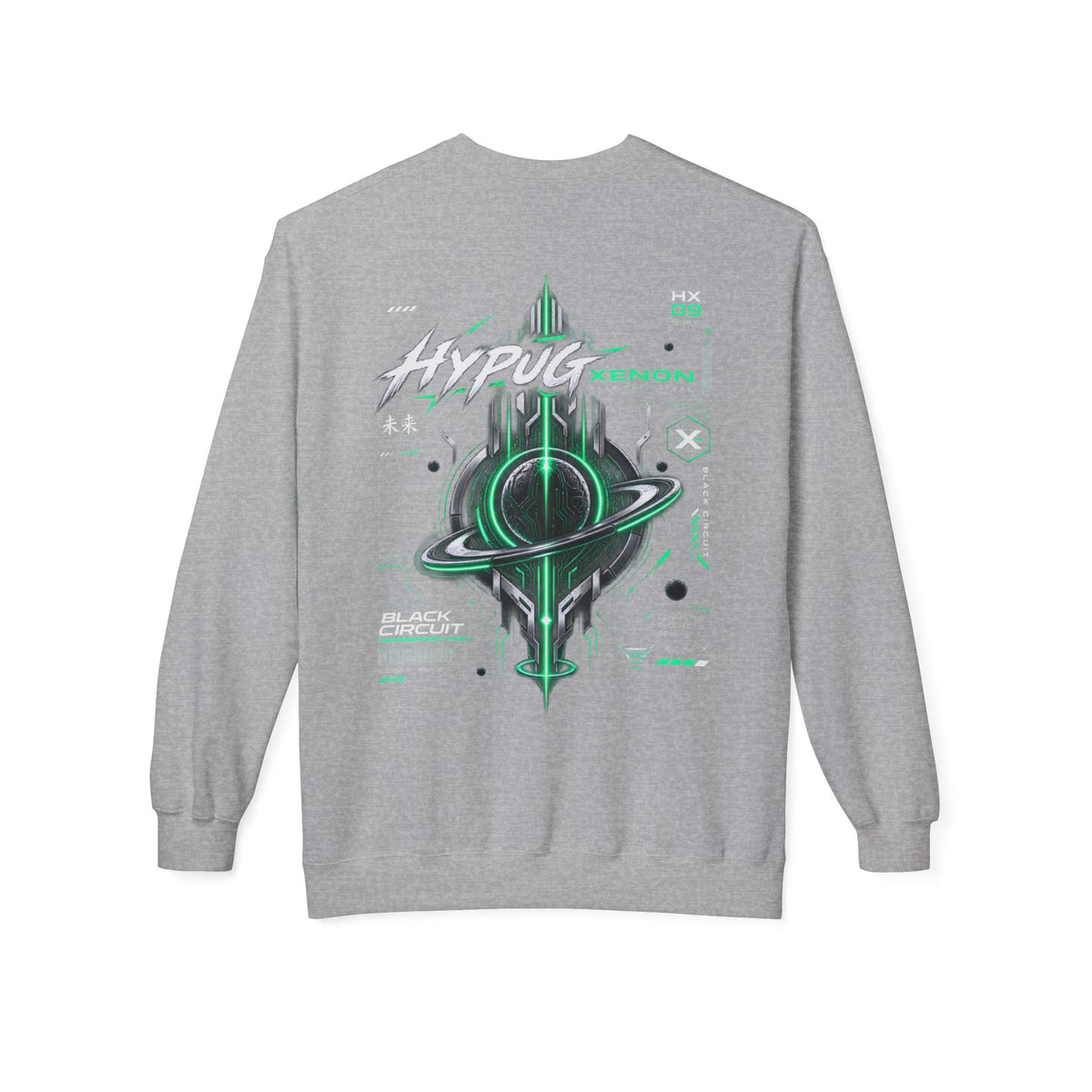 HYPUG XENON BLACK CIRCUIT Sweatshirt — DROP 01