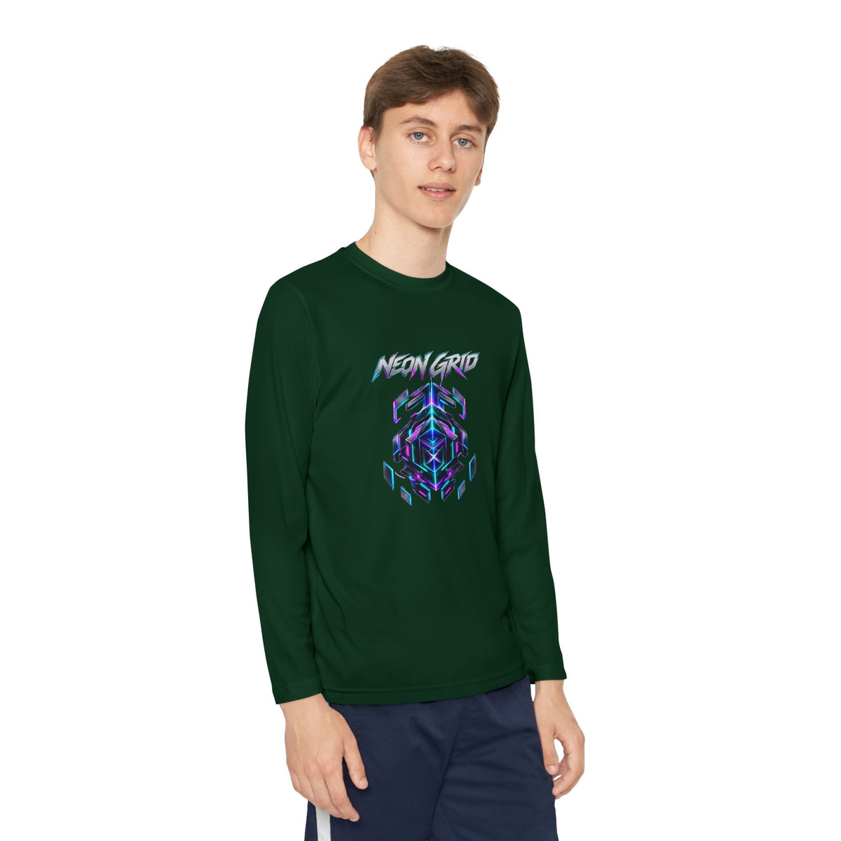 HYPUG XENON Neon Grid Long Sleeve Shirt — Drop 01