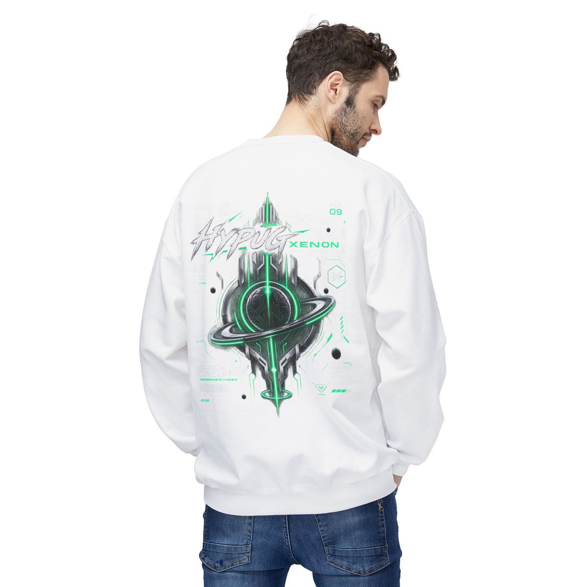 HYPUG XENON BLACK CIRCUIT Sweatshirt — DROP 01