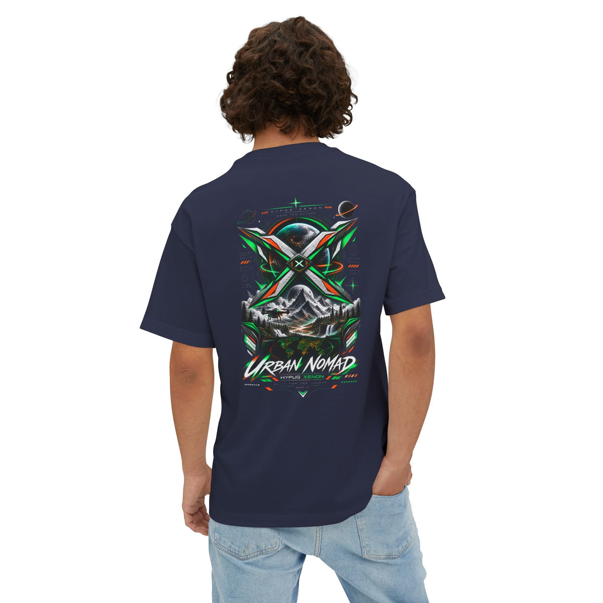 Urban Nomad Graphic Tee — HYPUG Xenon Mountain Explorer Design
