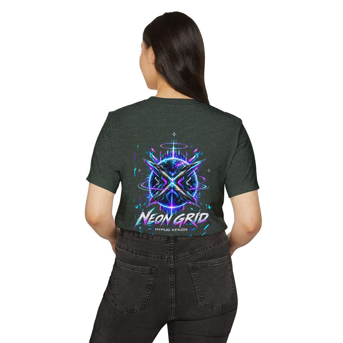 HYPUG XENON Neon Grid T-Shirt — Drop 01